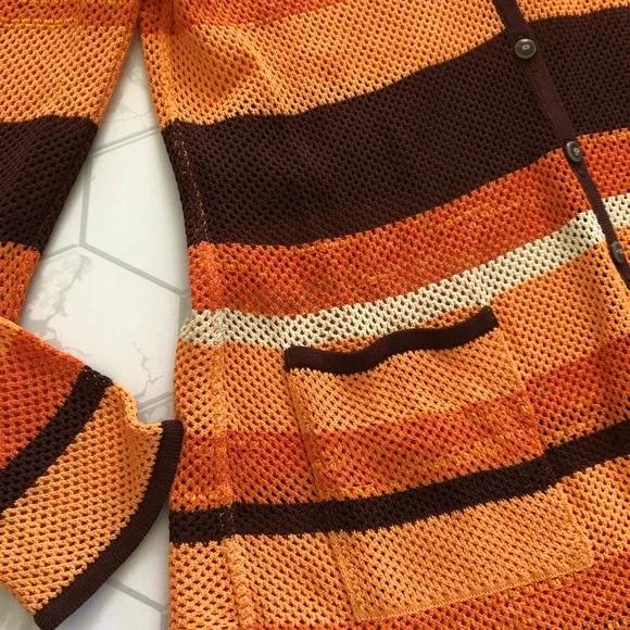 Escada Orange Cardigan Sweater - Picture 5 of 11